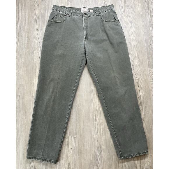 Vintage Abercrombie & Fitch Green Gray Jeans Men’s Size 38x32 - Picture 1 of 11